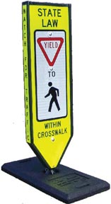 Safety "Yield" Sign-Portable Base