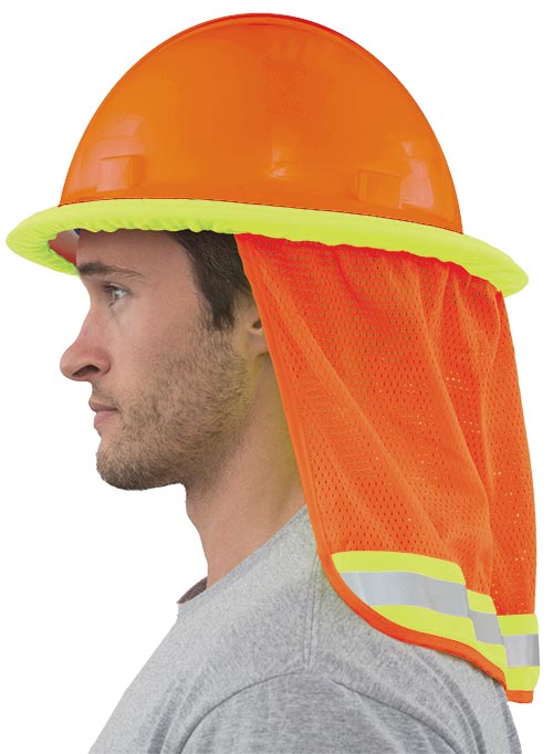 Mesh Neck Shield - Hi-Viz Orange (Pack of 3)