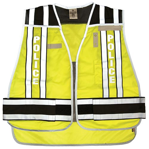 Public Safety Vest - Police (Lime-Black) M-XL