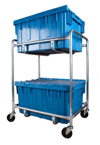 Double Level Container Cart - Large