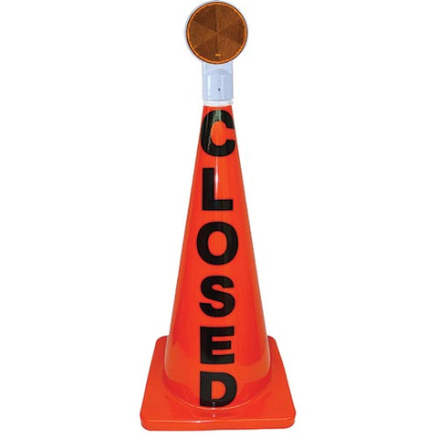 28" Orange Message Cone w- Reflector (Closed)