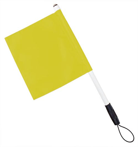 Deluxe Hand Held Flag w- LED Light (Yellow)