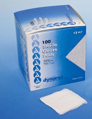 Gauze - 4" x 4" Pads (Box of 100)