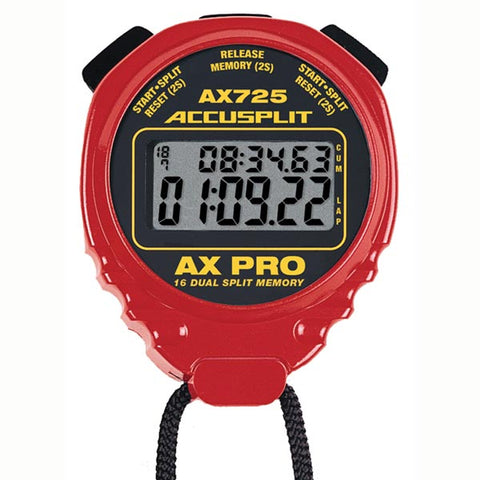ACCUSPLIT AX725 Pro Timer - Red