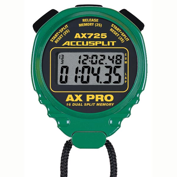 ACCUSPLIT AX725 Pro Timer - Green