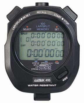 Ultrak 100 Memory Stopwatch - Black