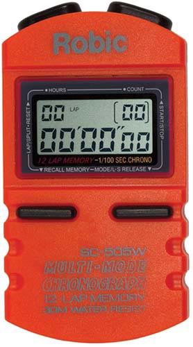 Robic SC505W 12 Memory Timer - Orange