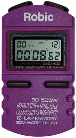 Robic SC505W 12 Memory Timer - Purple