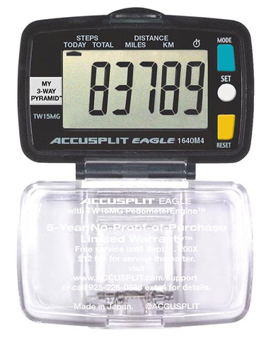 ACCUSPLIT AE1640 Pedometer-Steps & distance