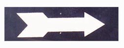 13" x 4" Turn Arrow Sign w- Hardware