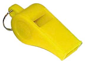 Colored Officials Whistle - Yellow