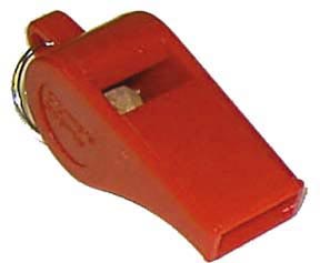 Colored Officials Whistle - Red