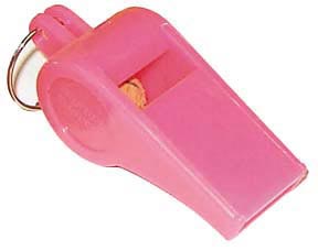 Colored Officials Whistle - Pink