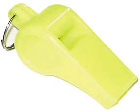 Colored Officials Whistle - Neon Yellow